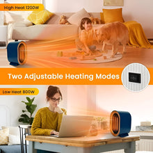 Load image into Gallery viewer, Mini Electric Ceramic Heater for Efficient Room Heating
