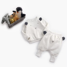 Load image into Gallery viewer, Cozy Winter Baby Outfit Set Cotton Long Sleeve Top and Pants
