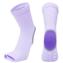 Load image into Gallery viewer, Non Slip Quick Dry Yoga and Pilates Socks for Women Cotton Blend With Silicone Grip
