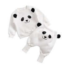 Load image into Gallery viewer, Cozy Winter Baby Outfit Set Cotton Long Sleeve Top and Pants
