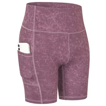 Load image into Gallery viewer, Women's High Waist Yoga Shorts with Pocket
