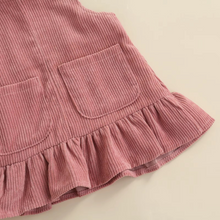 Load image into Gallery viewer, Baby Girl Outfit Set with Ribbed Bodysuit, Leopard Print Skirt and Bow Headband
