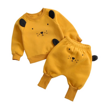 Load image into Gallery viewer, Cozy Winter Baby Outfit Set Cotton Long Sleeve Top and Pants

