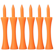 Load image into Gallery viewer, 50 Pack Colorful Plastic Golf Tees with Step Down Graduated Height Control
