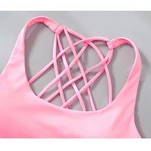 Load image into Gallery viewer, Women's Cross Back Push Up Sports Bra for Fitness, Running, and Yoga
