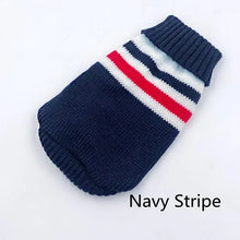 Load image into Gallery viewer, Large Dog Knit Sweater with Festive Holiday Pattern and Ribbed Neck Opening
