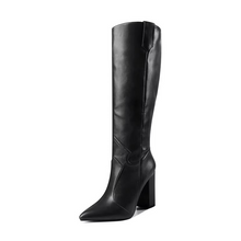 Load image into Gallery viewer, European Style Knee High Boots for Women, High Heel Pointed Toe Western Boots
