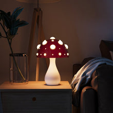 Load image into Gallery viewer, Mushroom Table Lamp with Warm White LED and Dotted Acrylic Diffuser
