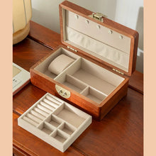 Load image into Gallery viewer, Retro Solid Wood Jewelry Storage Box Organizer
