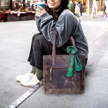 Load image into Gallery viewer, Romeo Leather Tote Bag Buffalo Hide Split Leather
