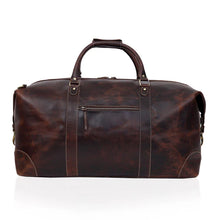 Load image into Gallery viewer, French Leather Duffel Bag Combo, Genuine Top Grain Leather Travel Bag
