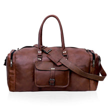 Load image into Gallery viewer, Sherry Leather Duffel Bag for Men, Genuine Leather Travel Bag
