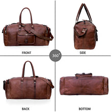 Load image into Gallery viewer, Sherry Leather Duffel Bag for Men, Genuine Leather Travel Bag
