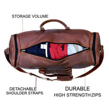 Load image into Gallery viewer, Sherry Leather Duffel Bag for Men, Genuine Leather Travel Bag
