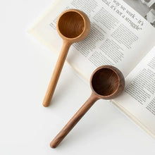 Load image into Gallery viewer, Black Walnut Hand Carved Coffee Scoop
