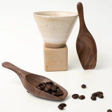 Load image into Gallery viewer, Black Walnut Hand Carved Coffee Scoop
