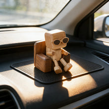 Load image into Gallery viewer, Wobbling Mini Figurine Car Ornament, Black Walnut Wood
