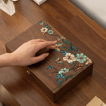 Load image into Gallery viewer, Jewelry Box Hand-Painted Solid Walnut Organizer
