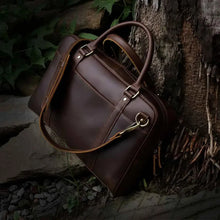 Load image into Gallery viewer, Buffalo Leather Briefcase Laptop Bag 16 Inch
