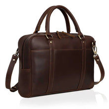 Load image into Gallery viewer, Buffalo Leather Briefcase Laptop Bag 16 Inch
