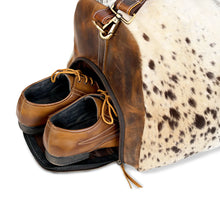 Load image into Gallery viewer, Cowhide Leather Duffel Bag, Unisex Full Grain Leather Travel Bag
