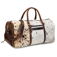 Load image into Gallery viewer, Cowhide Leather Duffel Bag, Unisex Full Grain Leather Travel Bag
