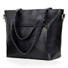 Load image into Gallery viewer, Portland Buffalo Leather Tote Bag, Brown Full Grain
