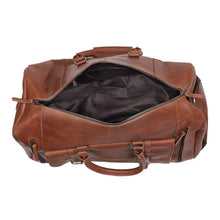 Load image into Gallery viewer, Mars Leather Duffel Bag for Men, Buffalo Leather Tan Travel Bag
