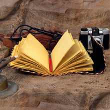 Load image into Gallery viewer, Hocus Pocus Book of Spells Leather Journal, Vintage Lock Writing Notebook 7 x 5 Inch
