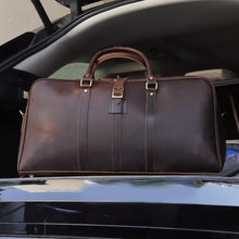 Load image into Gallery viewer, Leather Travel Duffel Bag Full Grain Buffalo Leather
