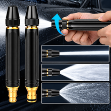 Load image into Gallery viewer, Garden Hose Spray Nozzle with Dual Jet and Fan Patterns, Stainless Steel
