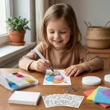 Load image into Gallery viewer, Sponge Painting Set with Multiple Shapes and Color Blending for Kids
