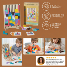 Load image into Gallery viewer, Wooden Shape Sorting Blocks for Early Learning
