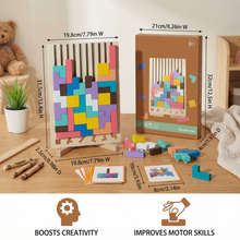 Load image into Gallery viewer, Wooden Shape Sorting Blocks for Early Learning
