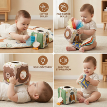 Load image into Gallery viewer, Montessori Baby Sensory Tissue Box with Soft Crinkle Tissues for Touch Play
