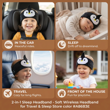 Load image into Gallery viewer, 2 in 1 Sleep Headband with Wireless Speakers for Travel and Rest
