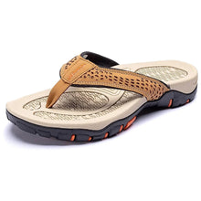 Load image into Gallery viewer, Mens Athletic Flip Flops with Contoured Footbed and Rubber Grip Sole
