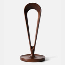 Load image into Gallery viewer, Walnut Headphone Stand, Black Walnut Wood Headset Holder
