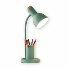 Load image into Gallery viewer, Modern LED Desk Lamp with Pen Holder, Three Light Colors and Adjustable Head in 4 Colors
