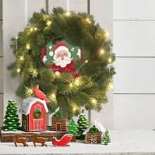 Load image into Gallery viewer, LED Illuminated Christmas Wreath with Warm White Lights

