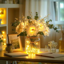 Load image into Gallery viewer, Light Up Flower Jar Arrangement with Warm LED Lights for Tables and Shelves
