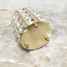 Load image into Gallery viewer, Makeup Brush Holder with Crystal Beads and Stainless Steel Frame, Gold or Silver
