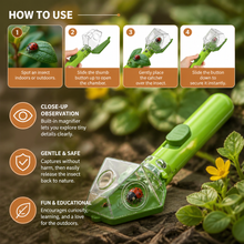 Load image into Gallery viewer, Kids Bug Catcher with 6x Magnifier and Easy Grip for Backyard Insect Watching

