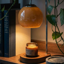 Load image into Gallery viewer, Modern Ambient Table Lamp, Glass Shade Candle Warmer Accent
