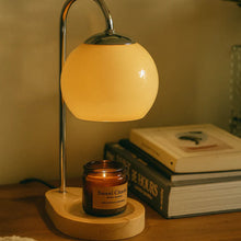 Load image into Gallery viewer, Modern Ambient Table Lamp, Glass Shade Candle Warmer Accent

