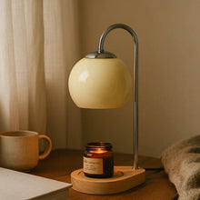 Load image into Gallery viewer, Modern Ambient Table Lamp, Glass Shade Candle Warmer Accent
