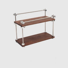 Load image into Gallery viewer, Walnut Multi-Tiers Storage Rack Desk Organizer
