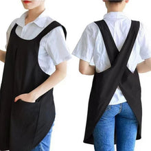 Load image into Gallery viewer, Nari Korean Inspired Cross Back Apron Dress With Front Pockets
