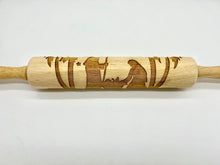 Load image into Gallery viewer, Nativity Scene Embossed Rolling Pin for Imprinting Cookies, Fondant, Salt Dough Ornaments and Pottery
