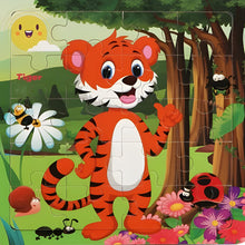 Load image into Gallery viewer, 3D Wooden Puzzle for Toddlers, Montessori Educational Toy with Animals and Vehicles
